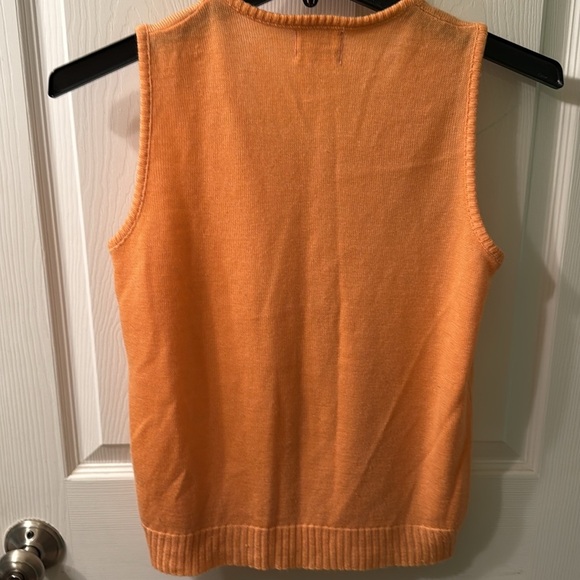Sears Vintage 70s Retro Vibrant Orange Knit Sweater fits like a size S-M - Picture 4 of 5